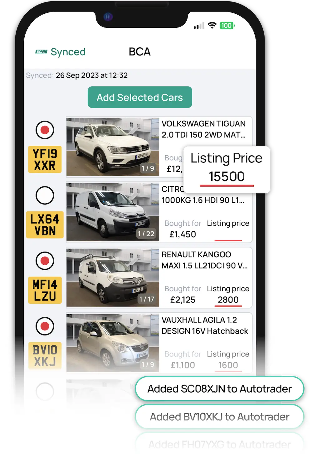 DealerPal on iPhone